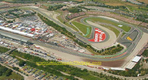 Birds-eye view of CircuitCatalunya